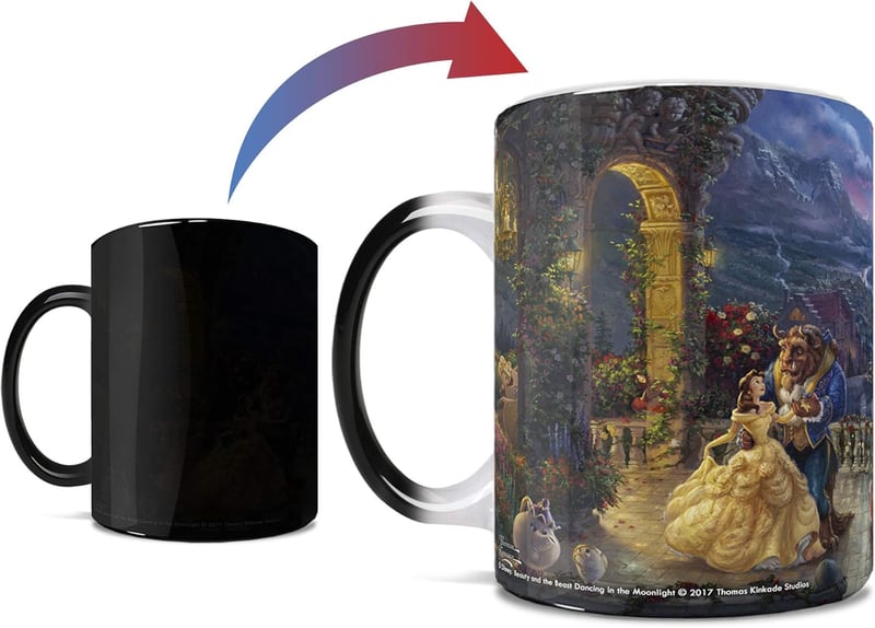 Beauty and the Beast Heat Sensitive Mug - 11 oz Thomas Kinkade