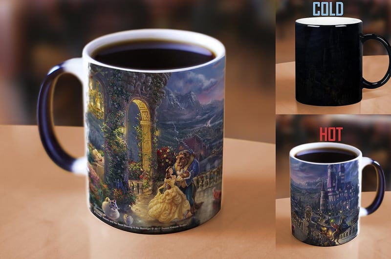 Beauty and the Beast Heat Sensitive Mug - 11 oz Thomas Kinkade