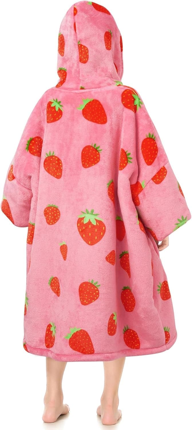 Birthday Hoodie Blanket for Girls - Oversized Wearable Blanket