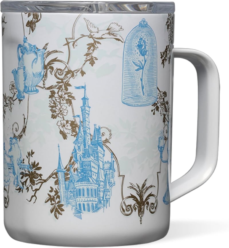 Disney Princess Belle Insulated Travel Mug - Stainless Steel, 16 oz