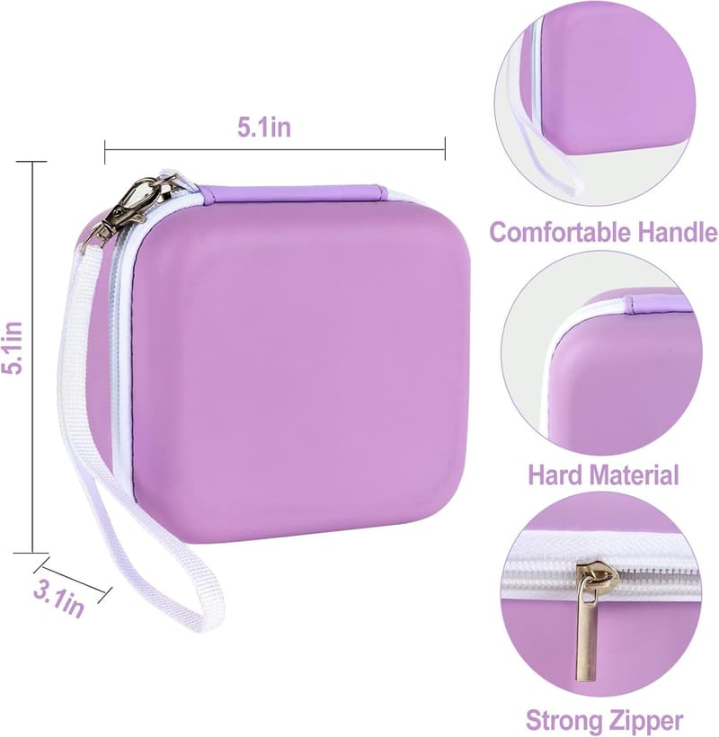 Kids Instant Camera Storage Case - Purple Bag for Girls