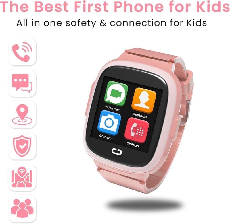 Kids GPS Tracking Watch with SOS Alerts & Two-Way Calling