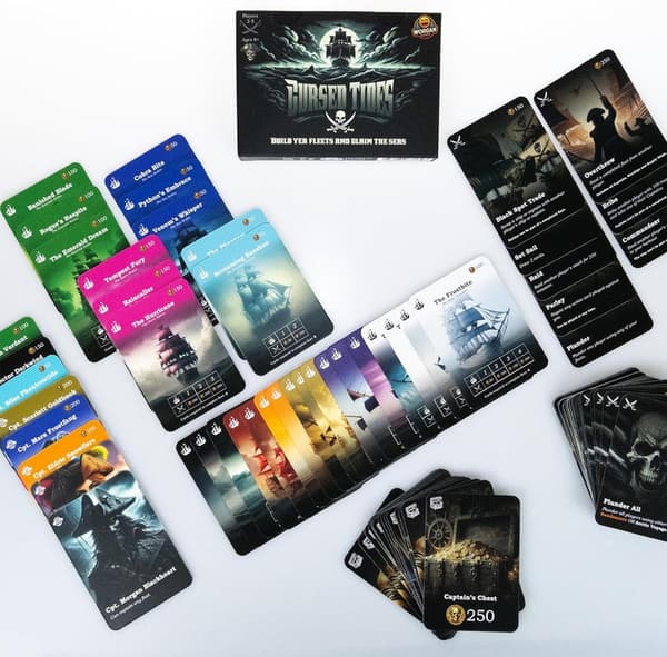 Cursed Tides Strategy Card Game for Ages 8+ | 2-5 Players