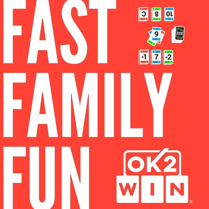 Fast-Paced Family Card Game for Ages 7+ - Ok2Win 3UP 3DOWN