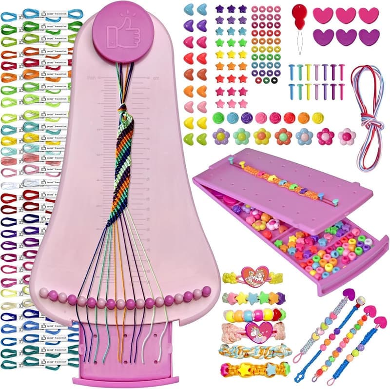 DIY Friendship Bracelet Making Kit for Girls Ages 8-12