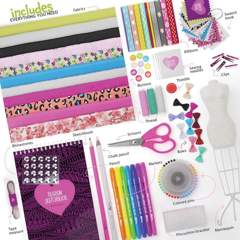 Kids' Designer Dress Sewing Kit - Arts & Crafts for Ages 8-12