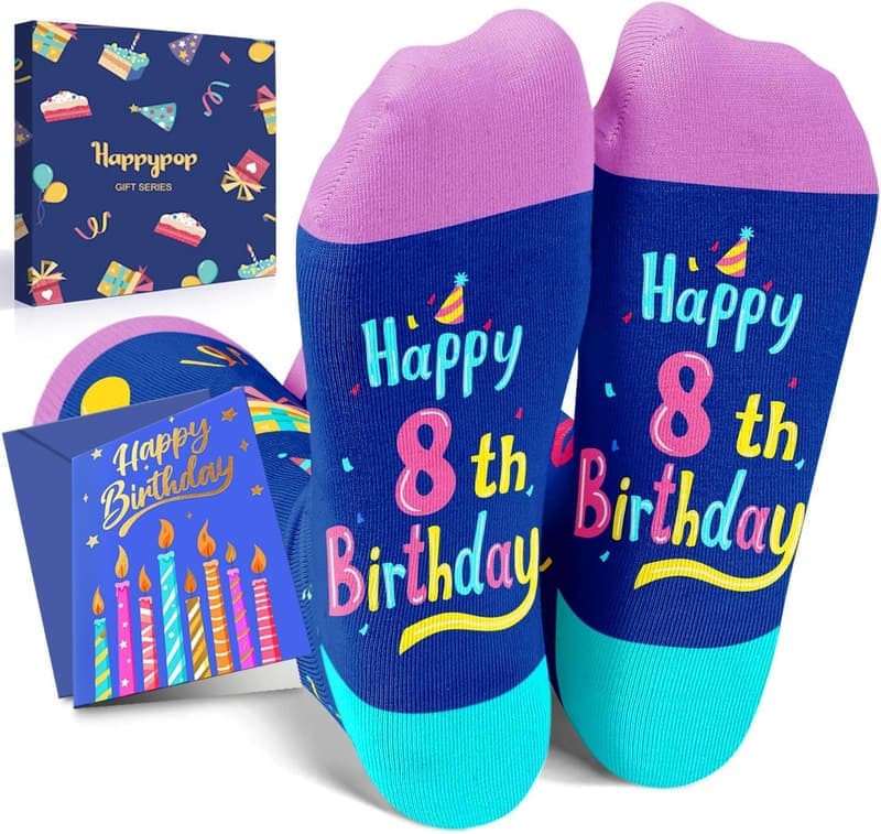 Birthday Gift Box - Kids' Socks for Ages 3-12