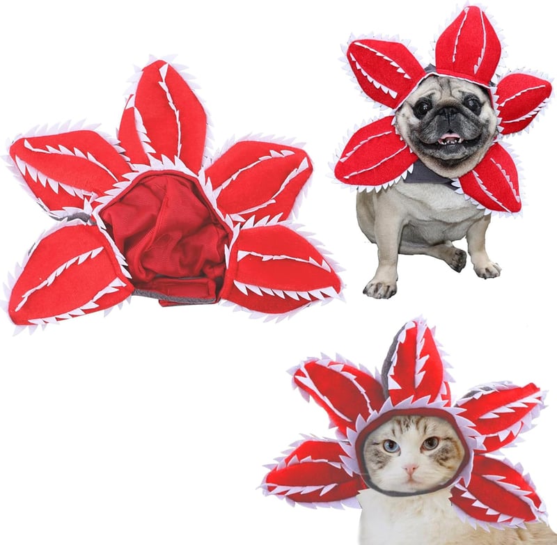 Halloween Demogorgon Pet Hat for Dogs & Cats Costume Accessory