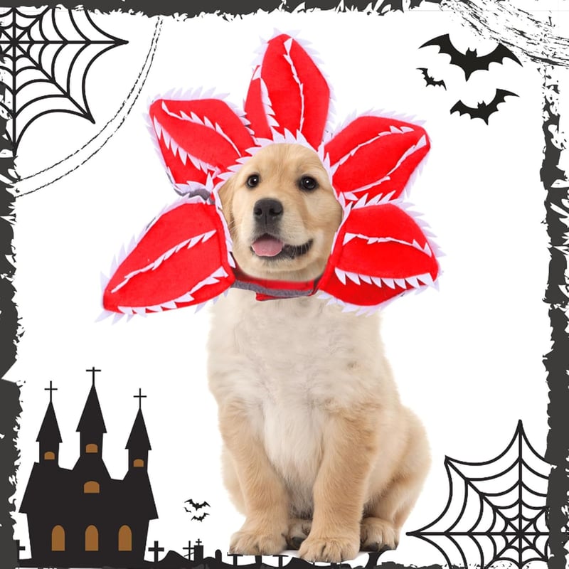 Halloween Demogorgon Pet Hat for Dogs & Cats Costume Accessory