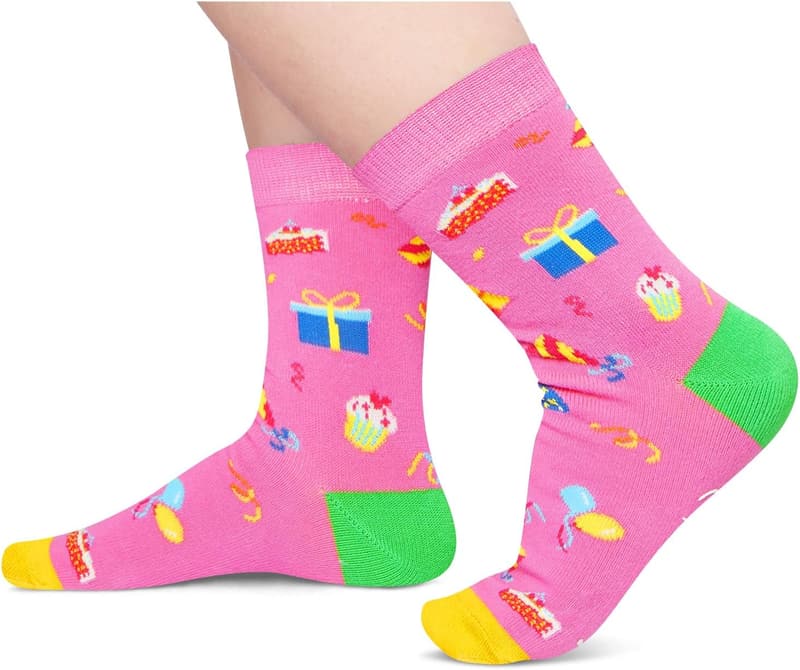 8th Birthday Gift Box - Cute Socks for Girls Age 8
