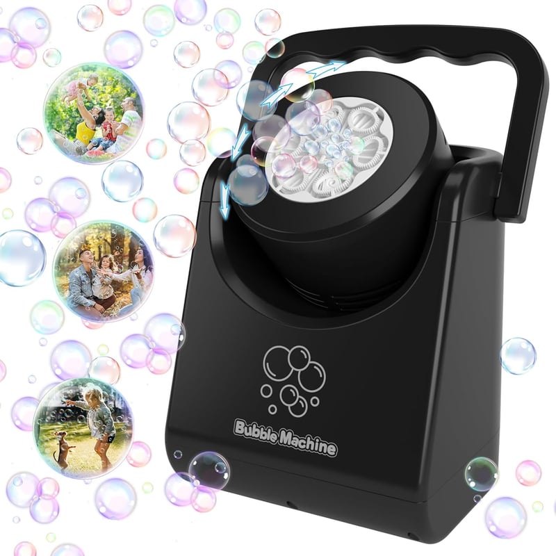 Portable Automatic Bubble Machine for Kids' Outdoor Parties