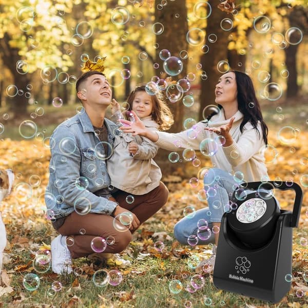 Portable Automatic Bubble Machine for Kids' Outdoor Parties