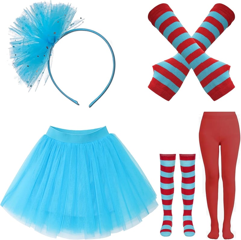 Dr. Seuss Thing 1 & Thing 2 Kids Costume Tutu Set