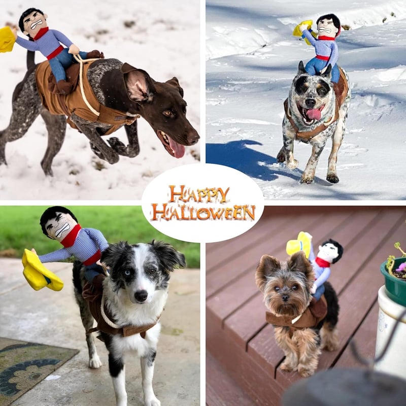 Halloween Cowboy Costume for Large Dogs