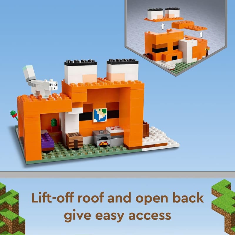 LEGO Minecraft Fox Lodge House 21178 Building Set for Kids