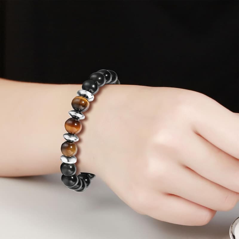 9th Birthday Adjustable Beaded Bracelet for Boys