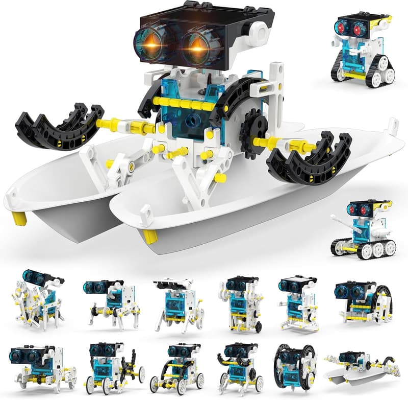 STEM Solar Robot Kit – 243-Piece Educational Building Set for Kids