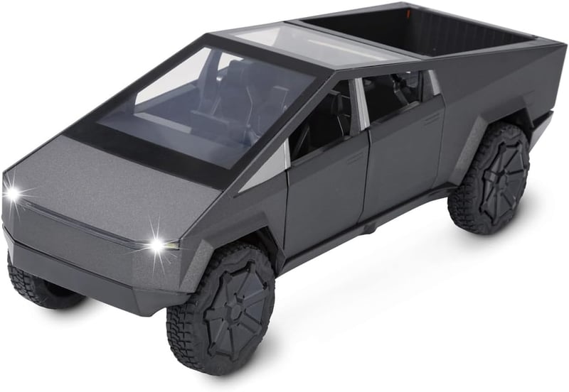 Kids' 1:32 Cyber Truck Diecast Toy with Light & Sound
