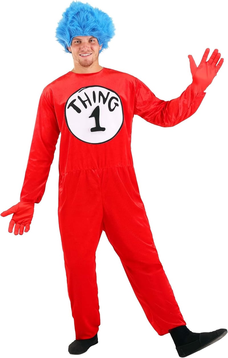 Adult Thing 1 and Thing 2 Costume - Dr. Seuss S/M