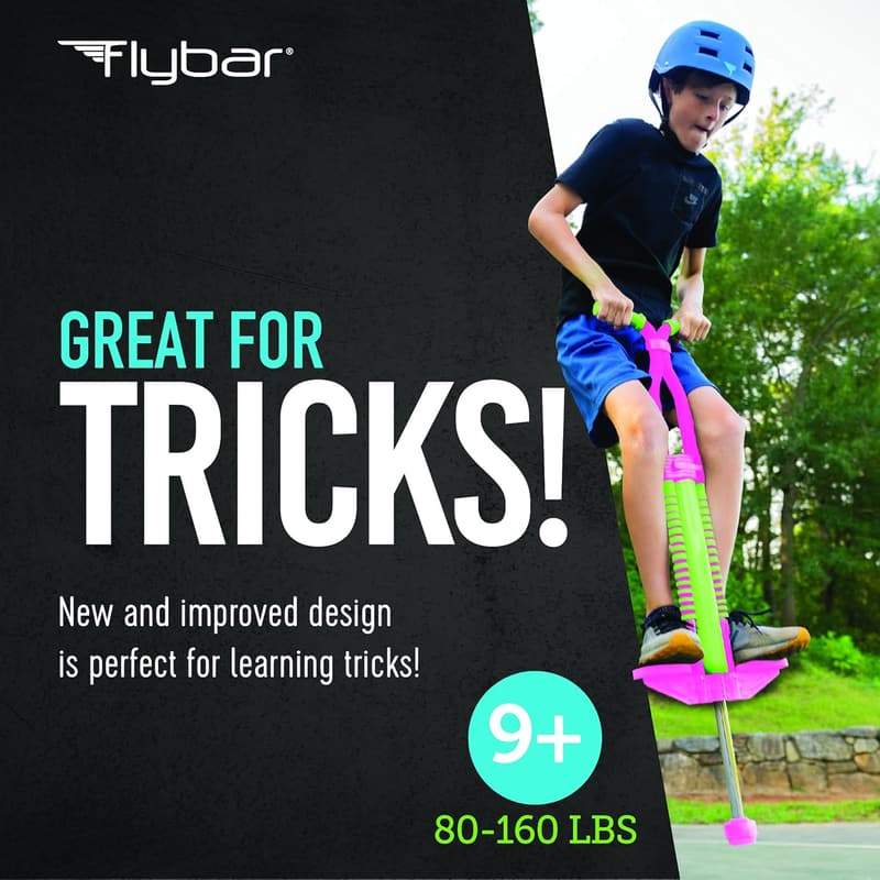 Flybar Master Pogo Stick for Kids & Teens, 80-160 lbs