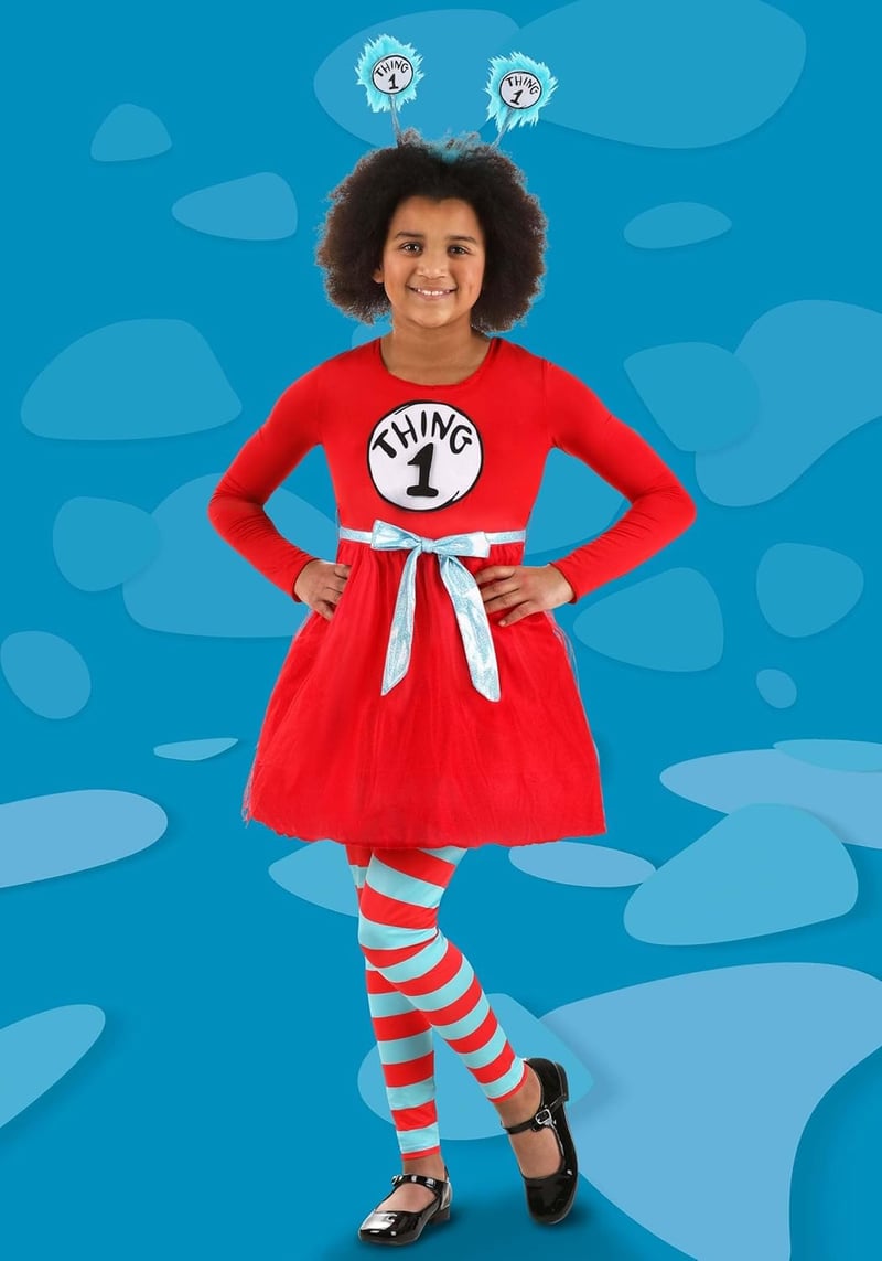 Girls' Dr. Seuss Thing 1 & Thing 2 Costume Set