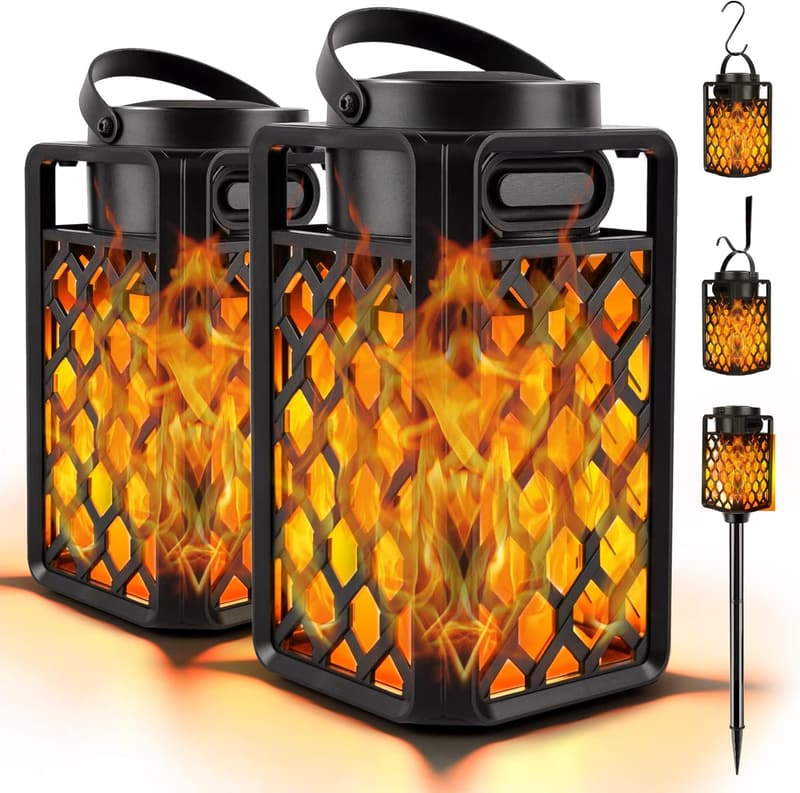 Waterproof Bluetooth Flame Lantern Speaker for Outdoor Parties