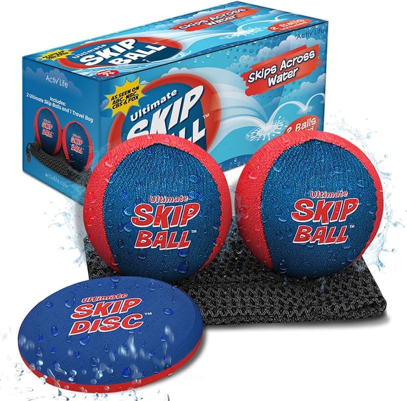 Water Bouncing Skip Ball Set (2 Pack) - Fun for All Ages