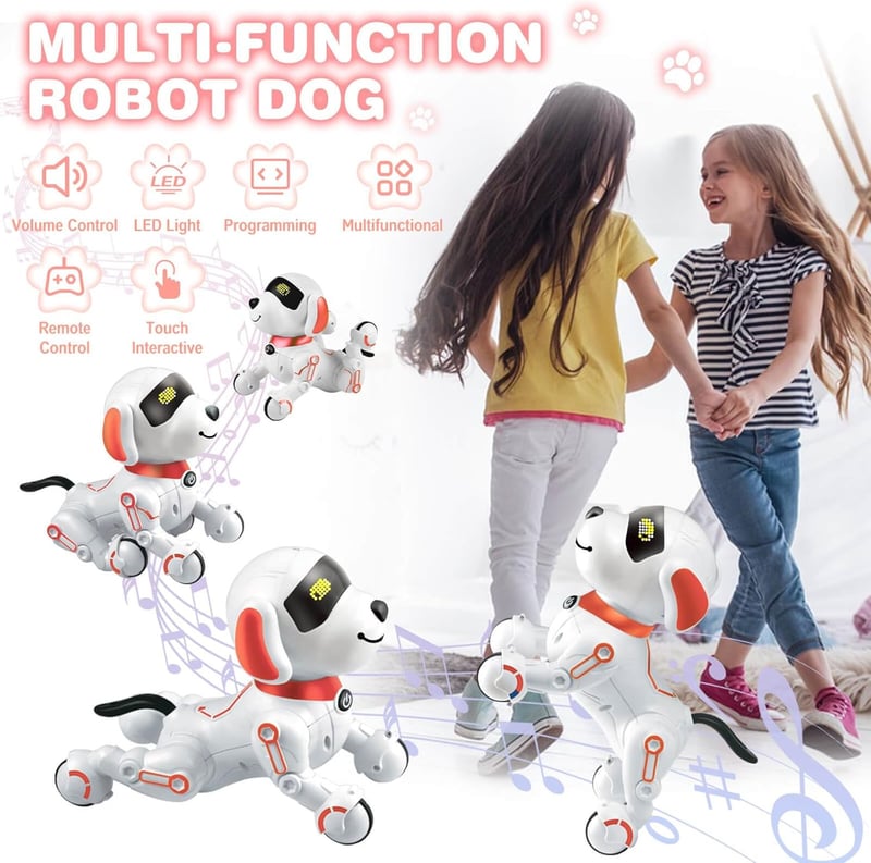 Interactive Robot Dog Toy for Kids 5-8 Years Old