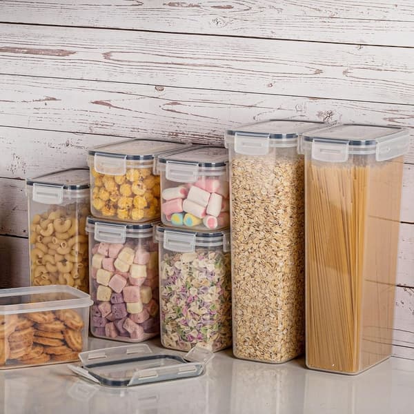 Airtight Food Storage Containers Set with 24 Labels, BPA-Free