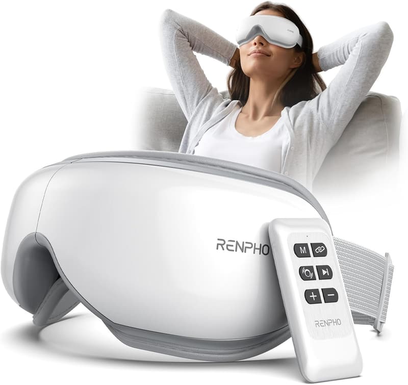 Fathers Day Eye Massager with Remote, Heat & Compression