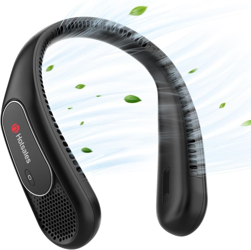 Portable Bladeless Neck Fan with 6000 mAh Battery