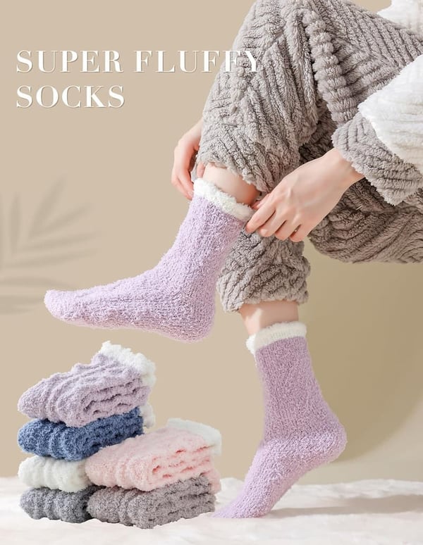 Cozy Plush Sleeping Socks for Women