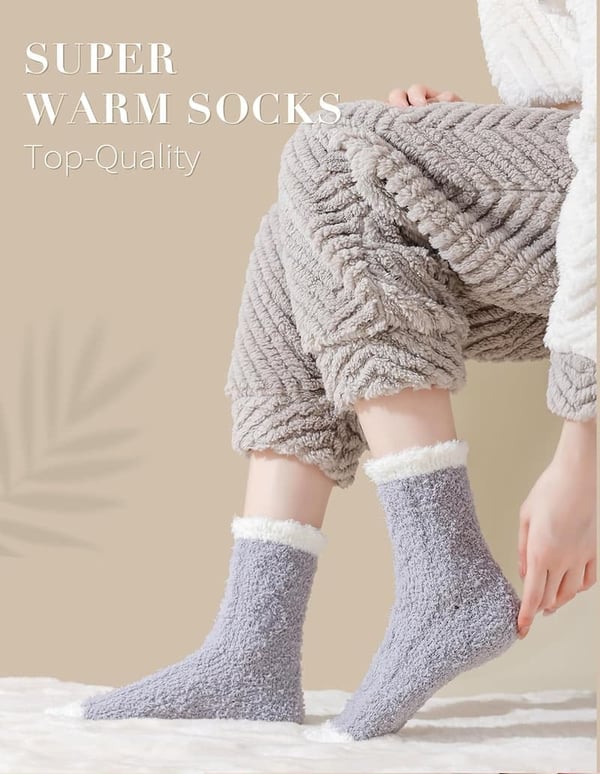 Cozy Plush Sleeping Socks for Women