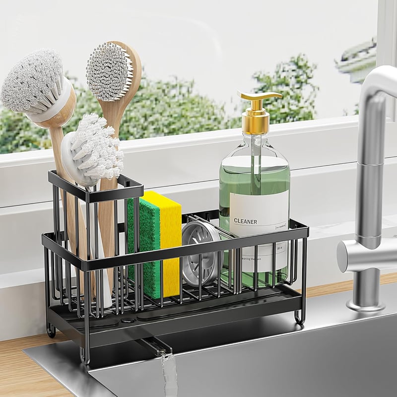 Kitchen Sink Organizer Caddy - Rustproof 304 Stainless Steel