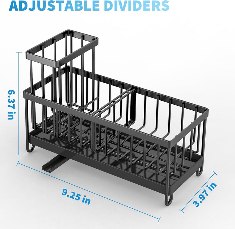 Kitchen Sink Organizer Caddy - Rustproof 304 Stainless Steel
