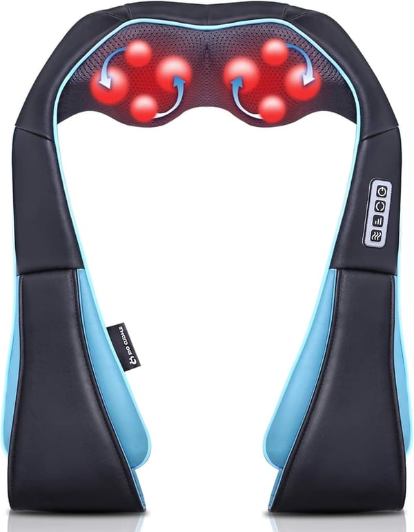 Shiatsu Neck and Shoulder Massager with Heat – Perfect Gift for All