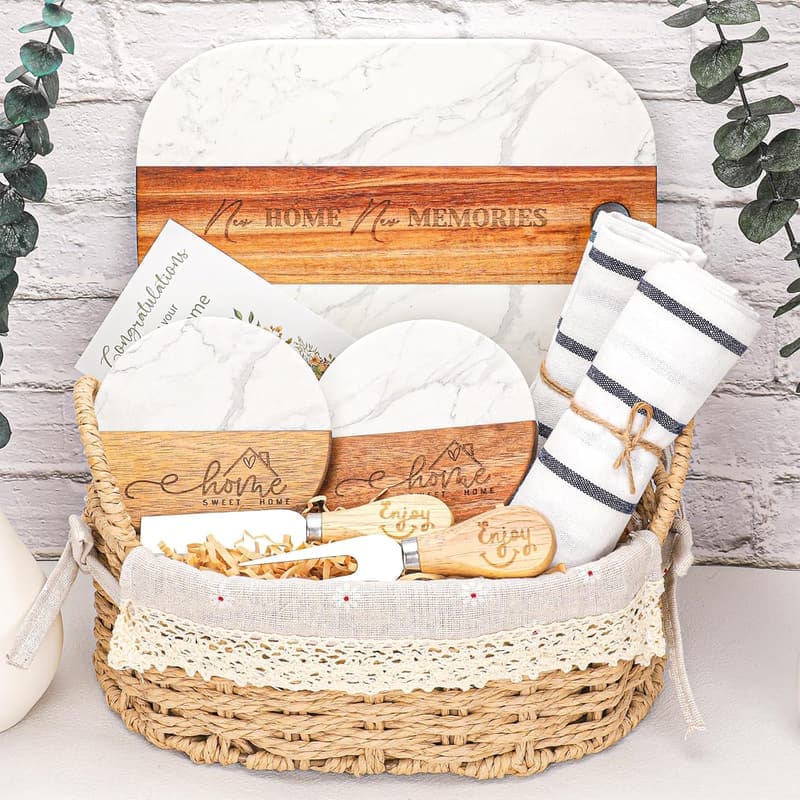 Unique Housewarming Gift Basket for Couples and New Home Owners