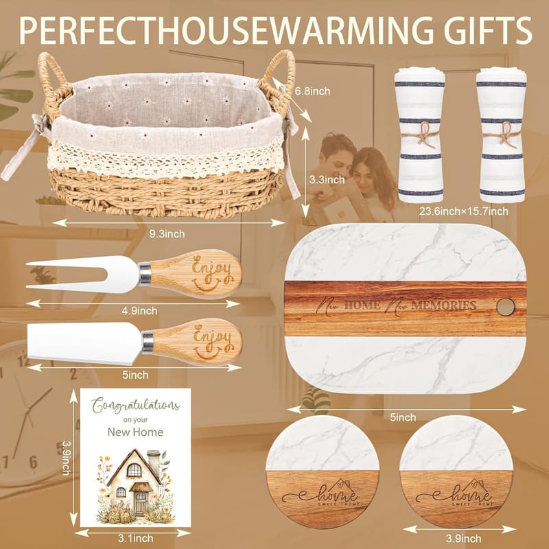 Unique Housewarming Gift Basket for Couples and New Home Owners