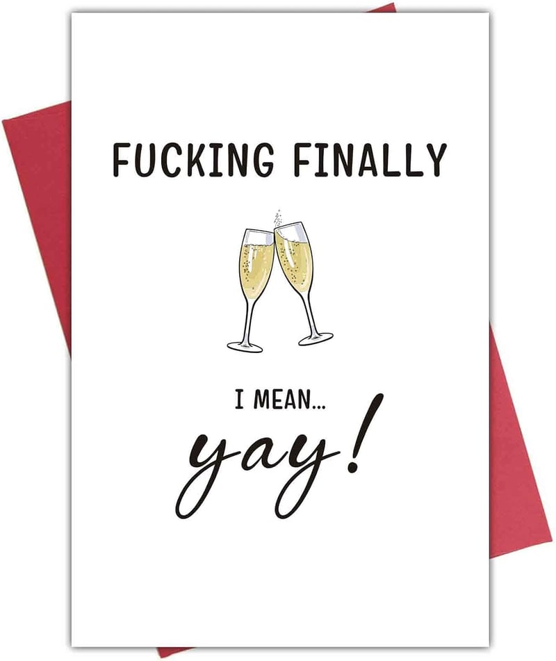 Humorous Wedding Card for Marriage Congratulations