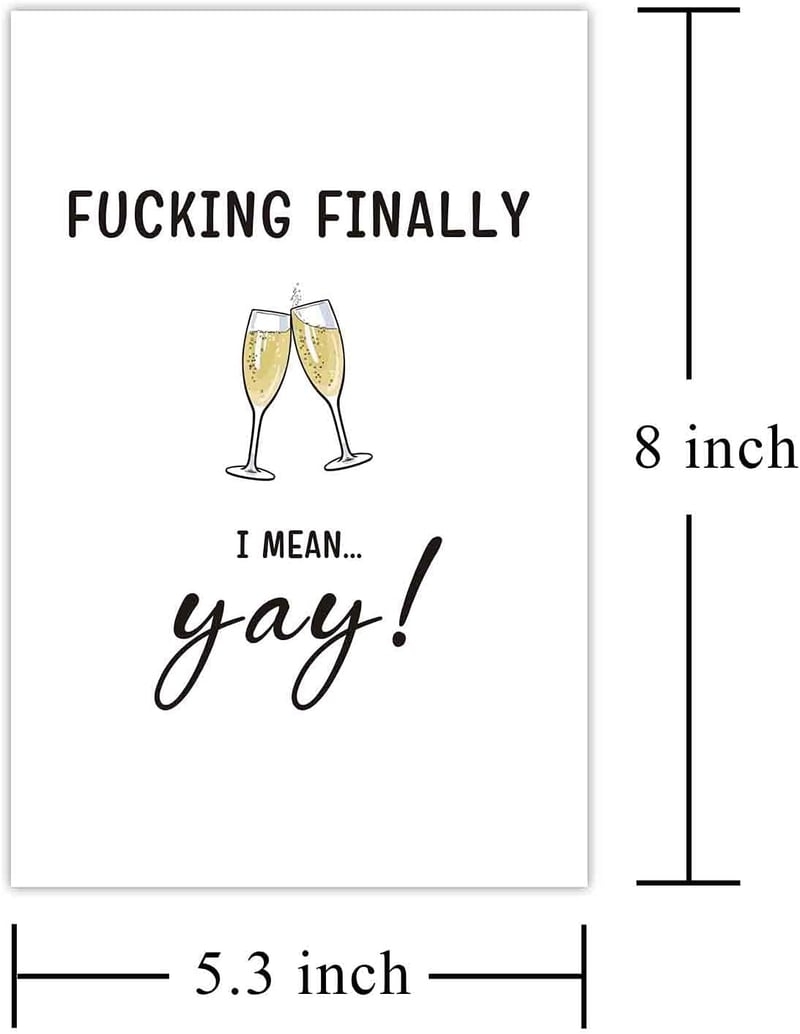 Humorous Wedding Card for Marriage Congratulations