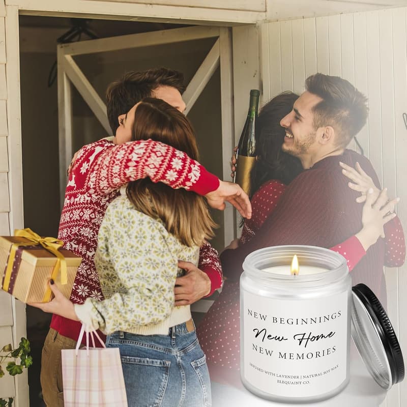 Lavender Scented Candle for New Homeowners' Housewarming Gift