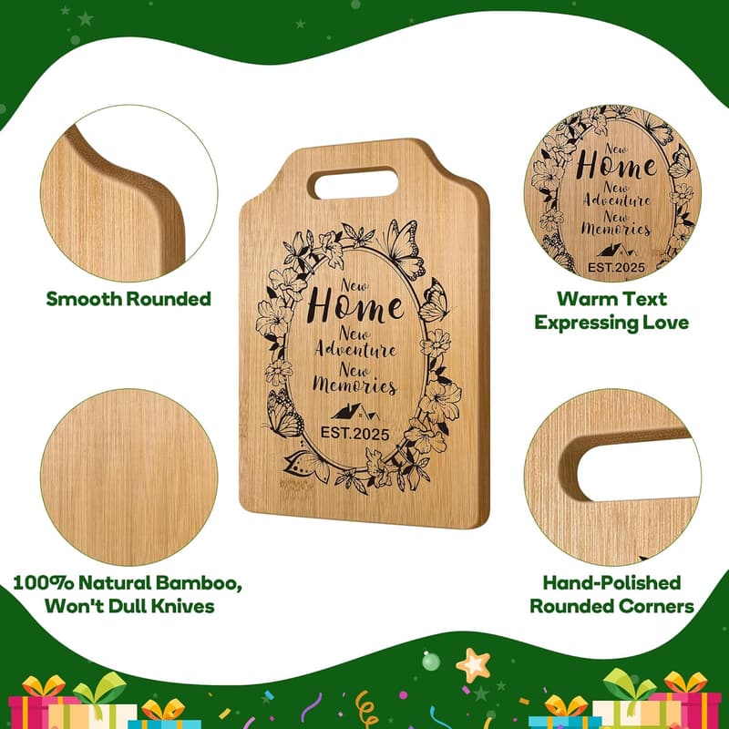 New Home Gift: Personalized Cutting Board for Couples