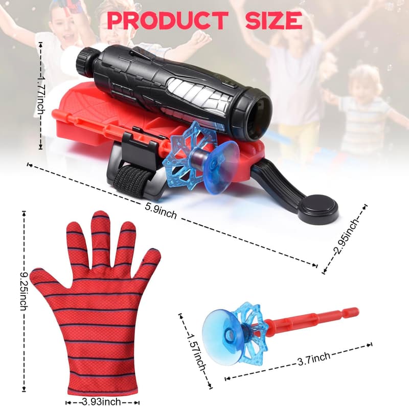 Spider Web Shooter Set for Kids - Cosplay Toy Launcher