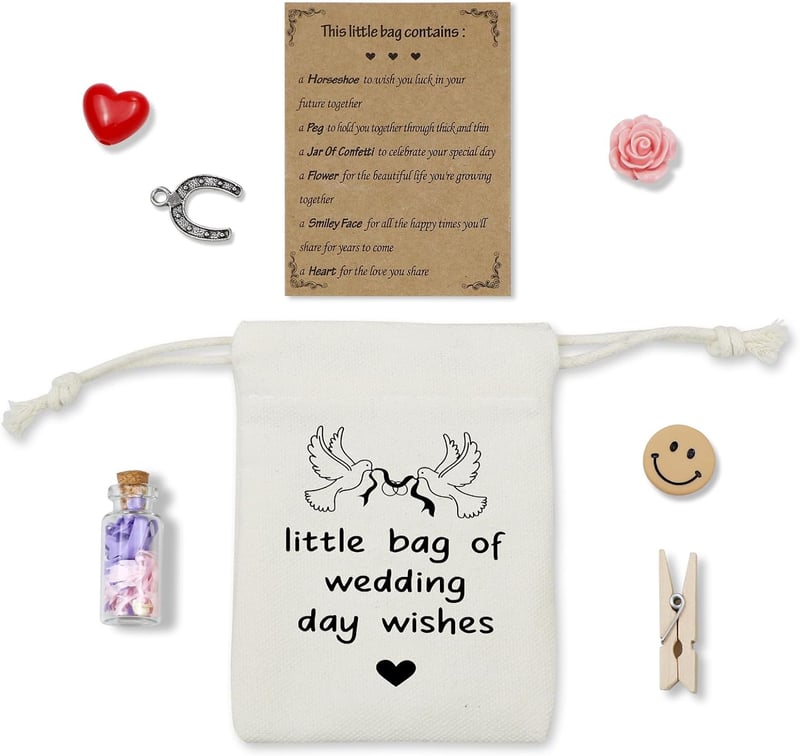 Wedding Day Wishes Bag - Beautiful Gift for Bride from Friend