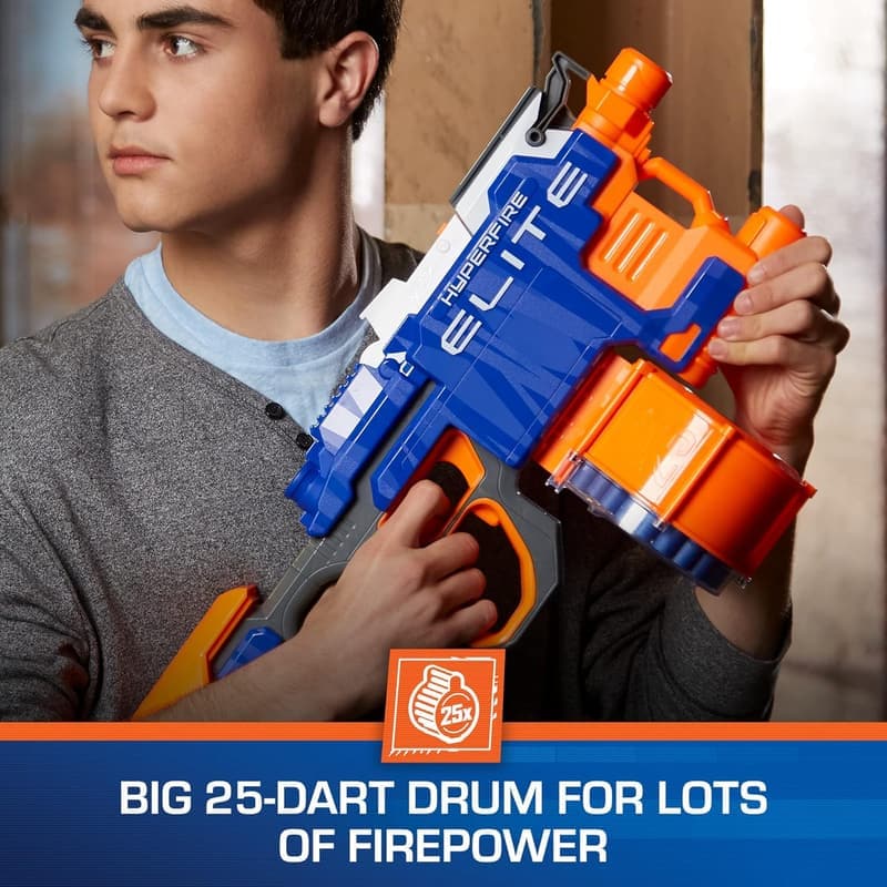 Nerf HyperFire Motorized Blaster with 25-Dart Drum
