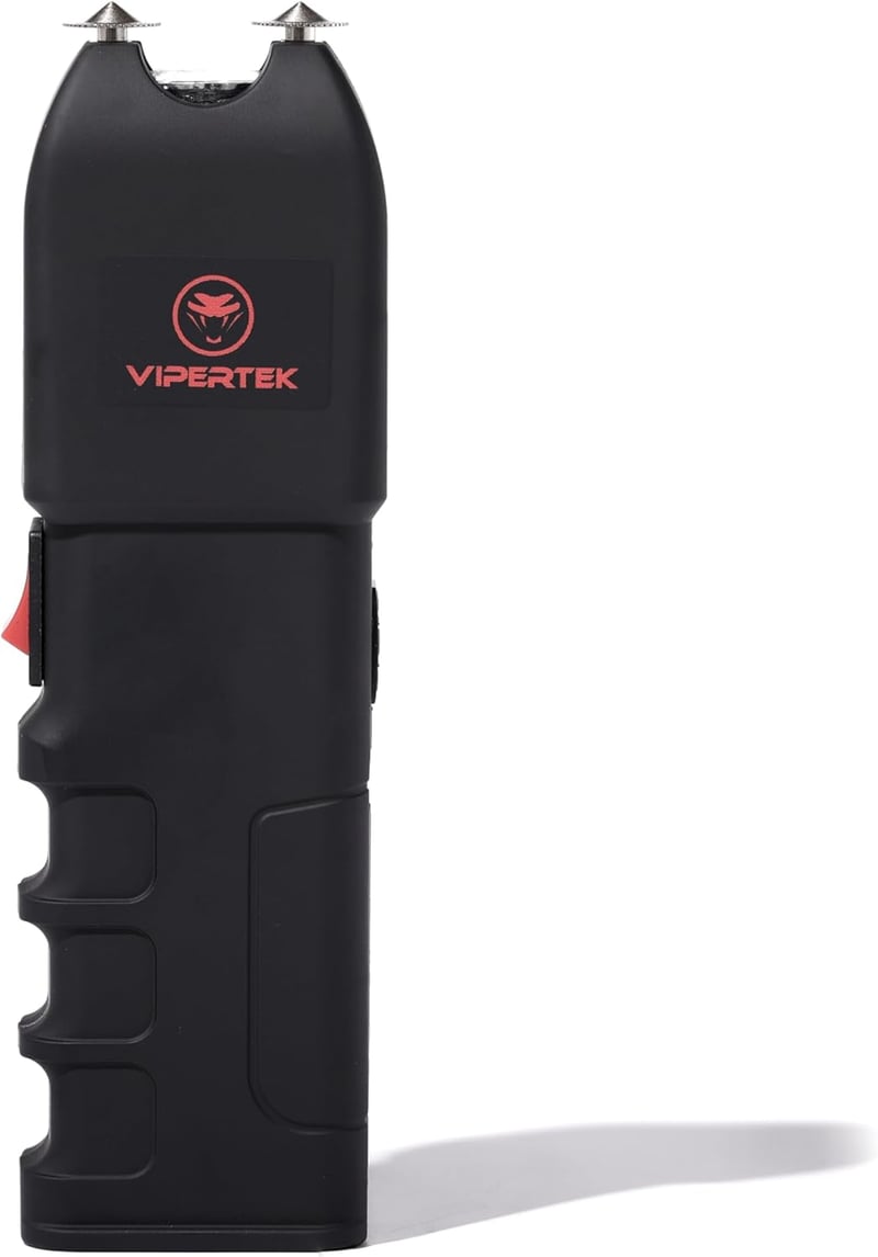 Rechargeable Stun Gun with LED Flashlight for Self Defense