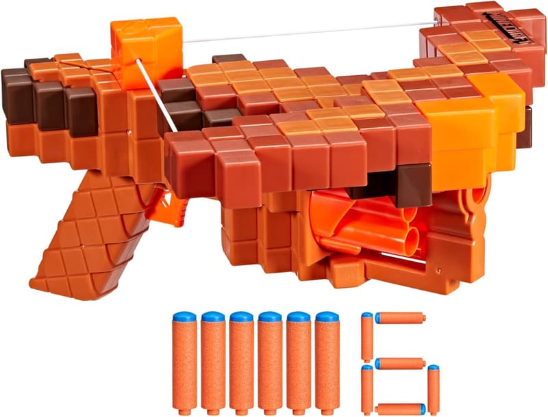 Nerf Minecraft Pillager's Crossbow Blaster with 6 Darts