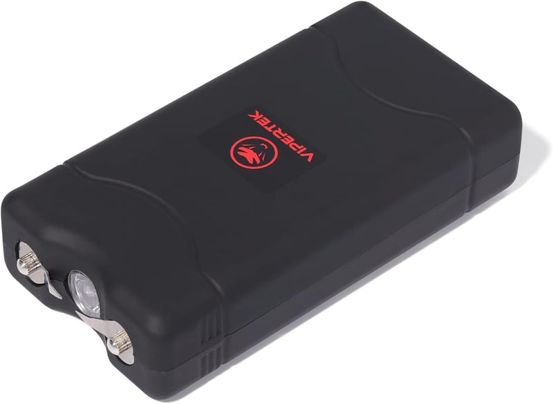 Rechargeable Mini Stun Gun with LED Flashlight for Self Defense