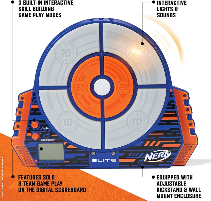 Nerf Elite Digital Target - Blue and Orange