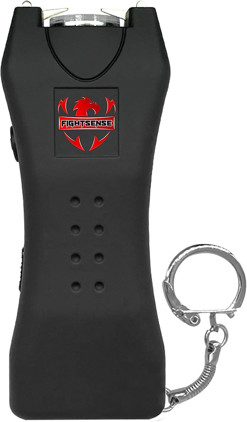 Heavy Duty Stun Gun Keychain with Flashlight for Self-Defense